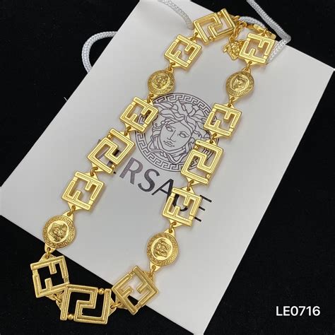 versace necklace mens replica|versace necklace real.